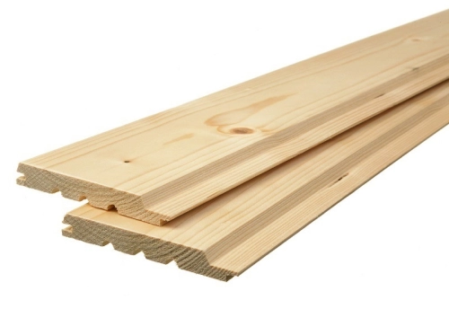 Spruce panelling – trapezoidal profile