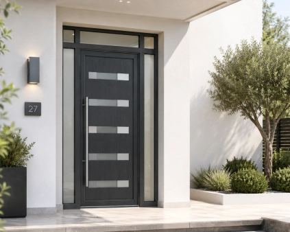 Plastic front doors