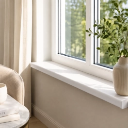 Plastic window sill (PVC)