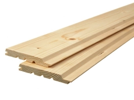 Spruce panelling – trapezoidal profile